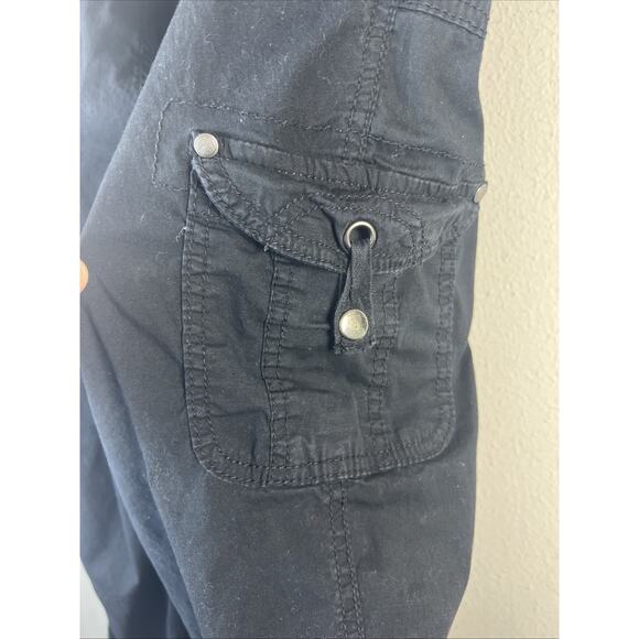 Avenue by City Chic Ladies Black Cargo Style Pant Elastic Waist Cotton SZ 18 - Picture 5 of 11